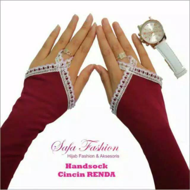 MANSET HANDSOCK RING RENDA PLAIN / HANDSOCK RENDA  / HANDSOCK CINCIN RENDA