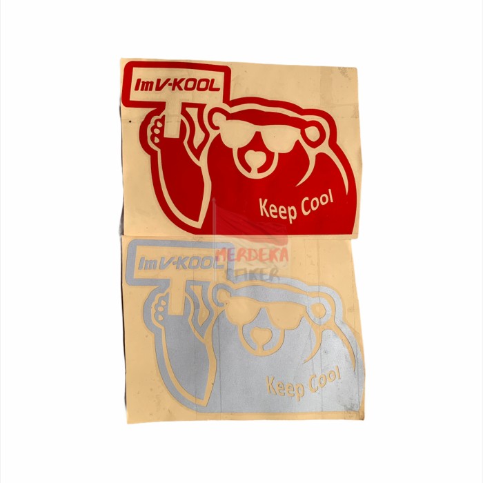 Emblem Sticker / Stiker IM V-KOOL KEEP COOL