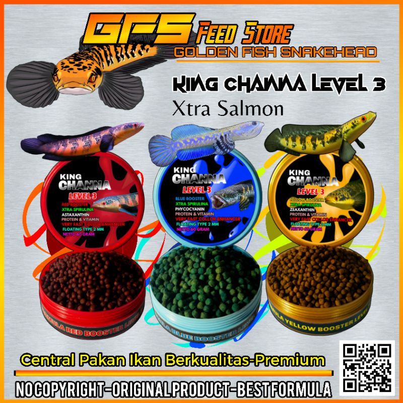 KING CHANNA LEVEL 3 PELET CHANNA AMPUH BOOSTER WARNA