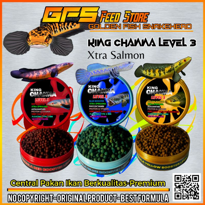 KING CHANNA LEVEL 3 PELET CHANNA AMPUH BOOSTER WARNA