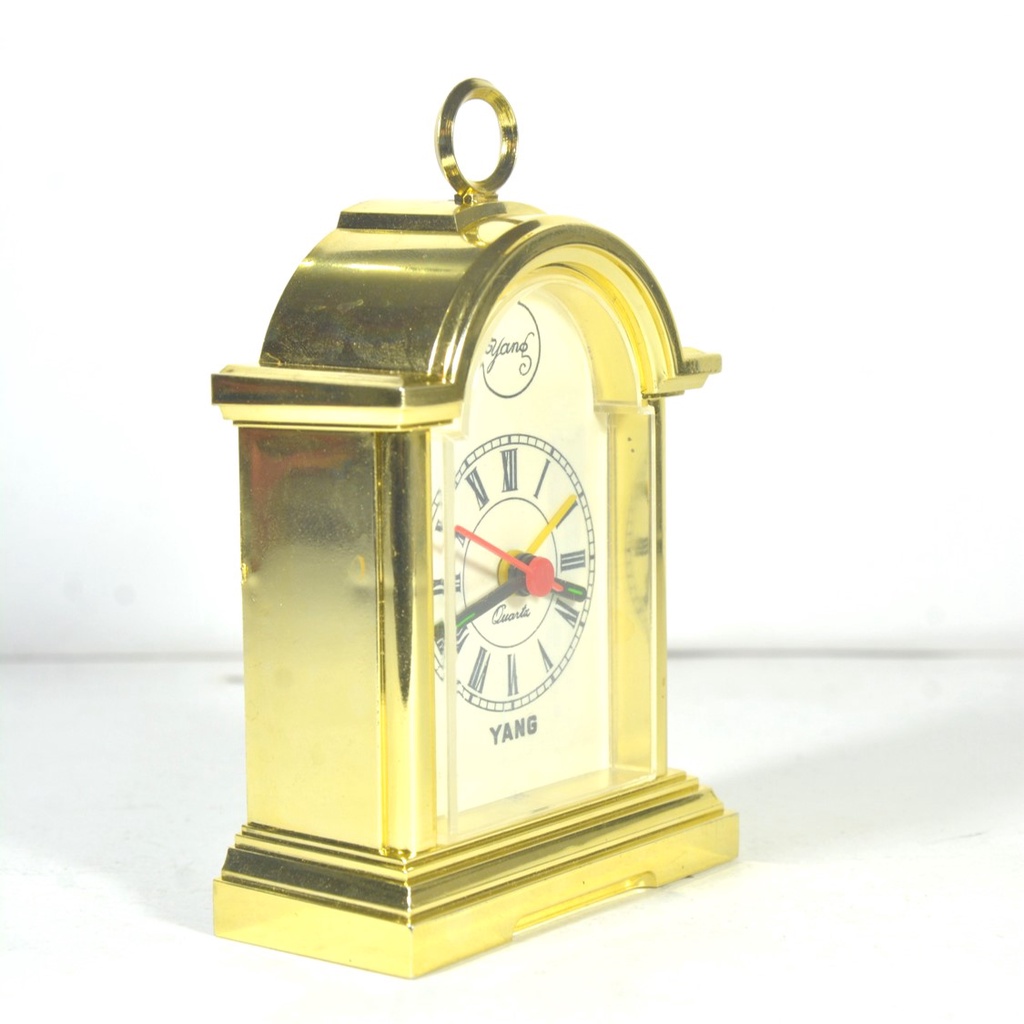 Jam Vintage Alarm Clock Jam Weker Vintage Klasik Warna Gold Free Baterai AA