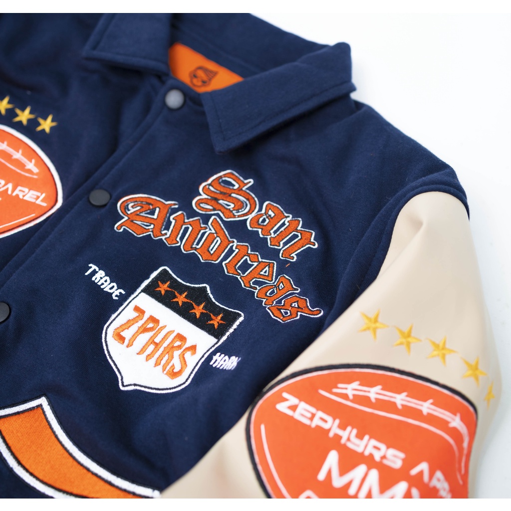 VARSITY JACKET ZEPHYRS SAN ANDREAS FULL BORDIR