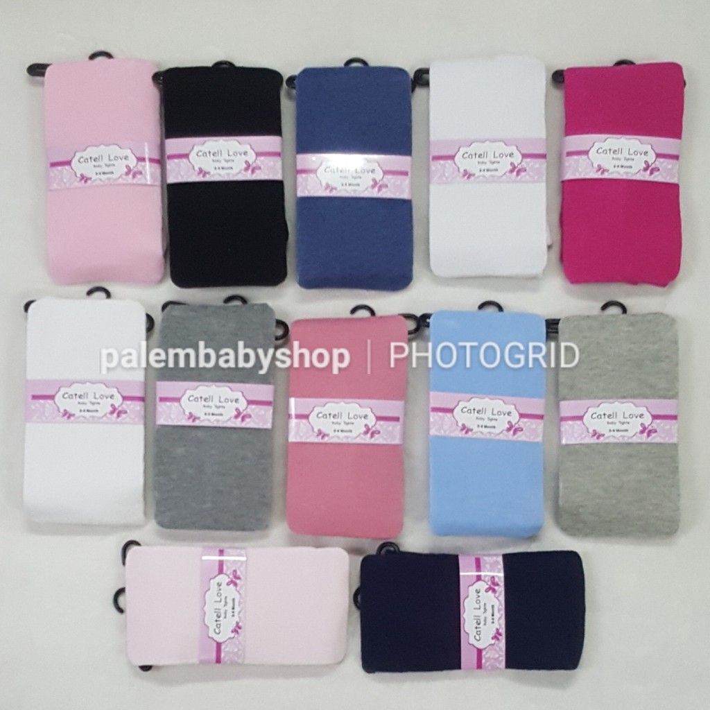 Catell love legging baby warna polos 0-6m &amp; 6-12m 116771