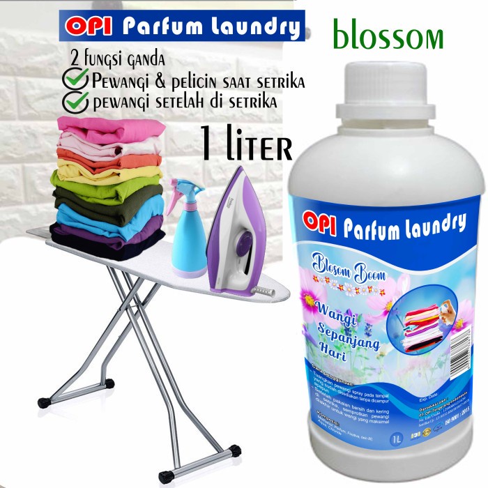 Parfum Laundry 1 Liter pewangi Blosom Boom Wangi segar lama Formula OPI baru by Ovelly shop sudah ada izin edar resmi by Oke sabun suplayer