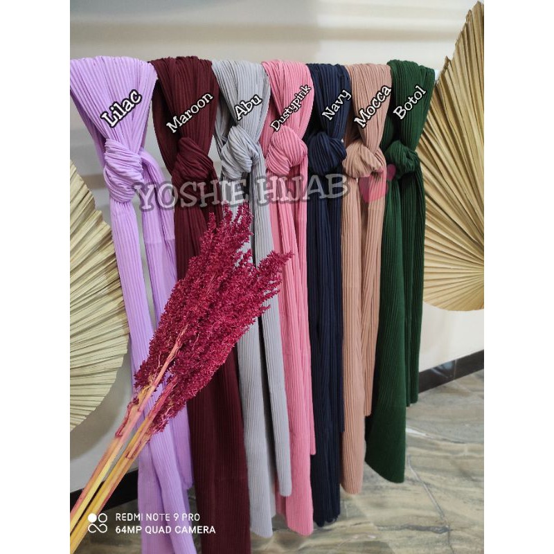 180 X 75 PASHMINA PLISKET FULL LIDI PLEATED SHAWL DIAMOND PREMIUM