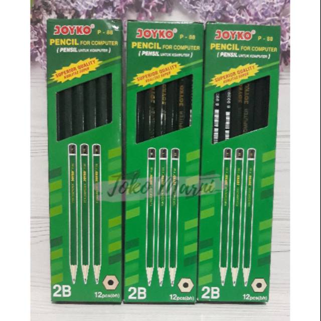 

(12pcs) Pensil 2B Joyko P-88 Pensil Tulis