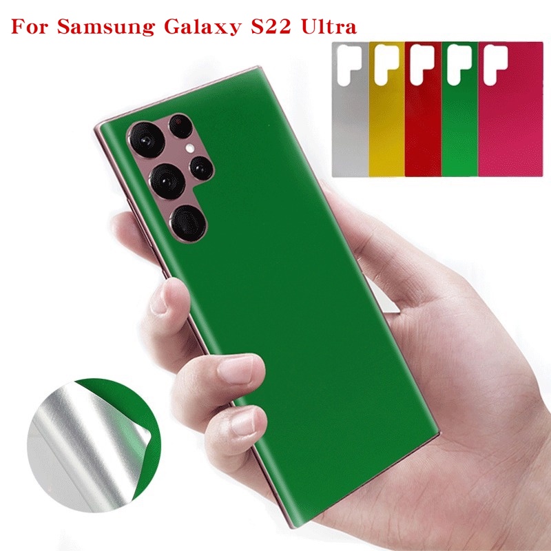 Film Pelindung Layar Belakang Handphone Samsung Galaxy S22 Ultra Tipis Bahan PVC Matte Anti Gores