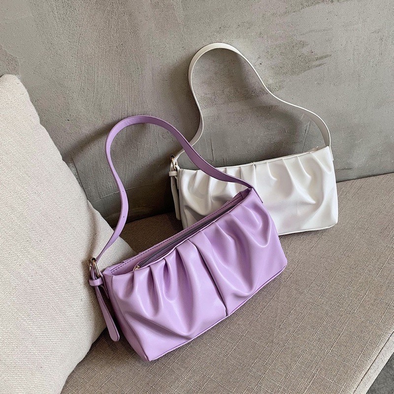 FLANELIS - Joyce Shoulder / tas korea shoulder bag tas retro ready jakarta tas bahu lilac tas tumblr