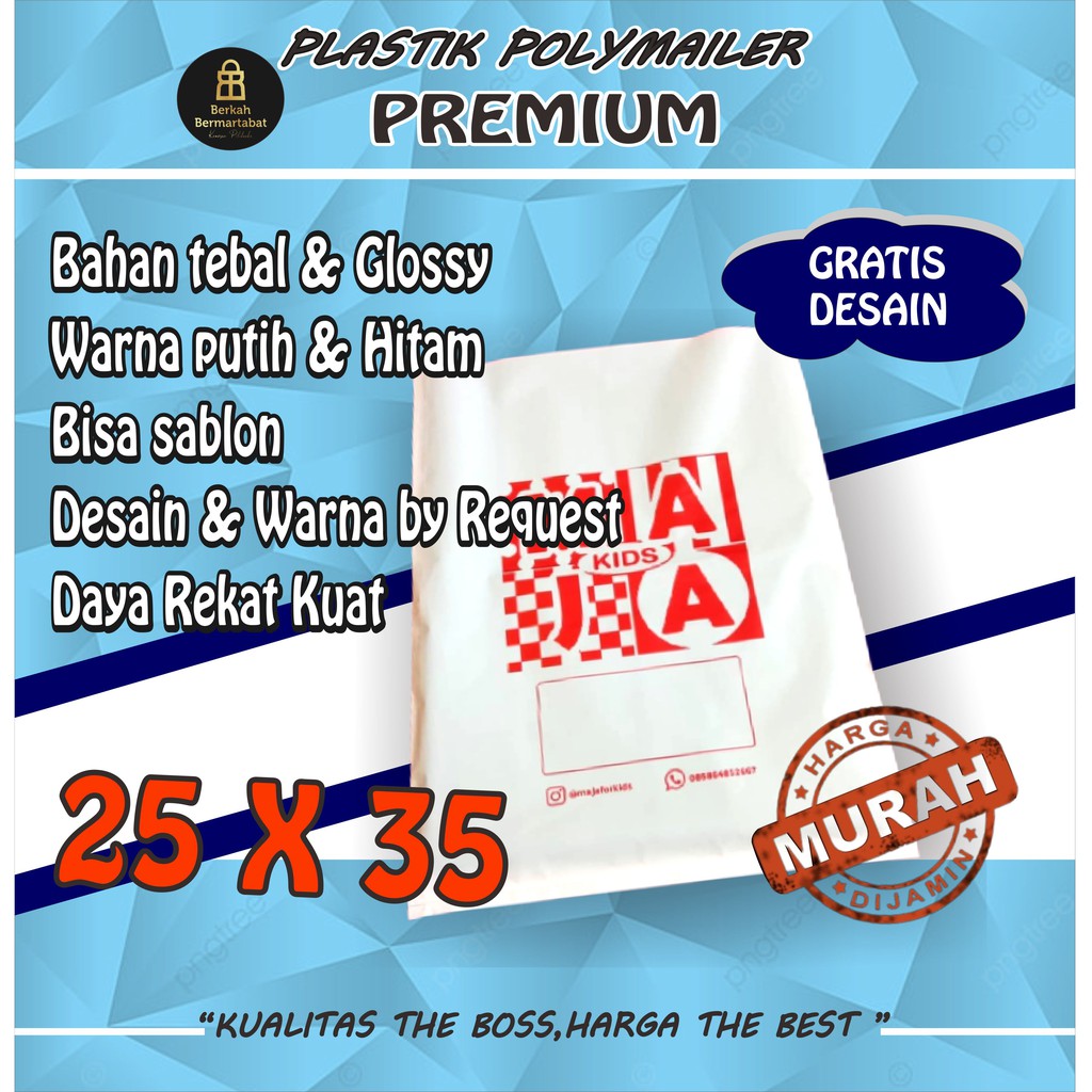 Plastik Packing Sablon, Tas Plastik Packing Polymailer, Plastik Polymailer Sablon