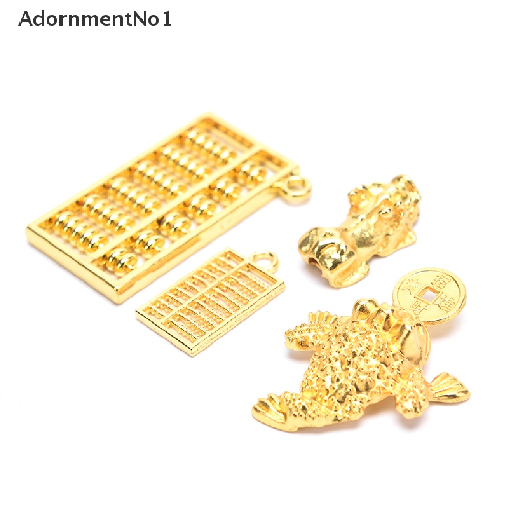 (AdornmentNo1) Sempoa Ingot Bahan Alloy Warna Emas Untuk Kerajinan Tangan / Perhiasan DIY