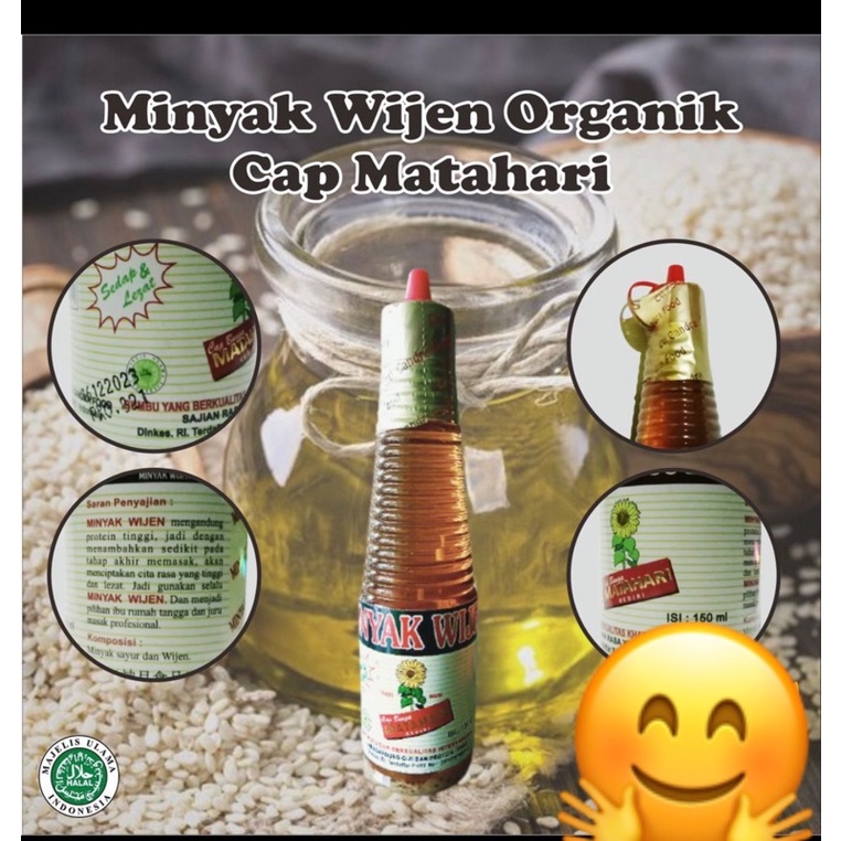 

Minyak wijen organik 150ml