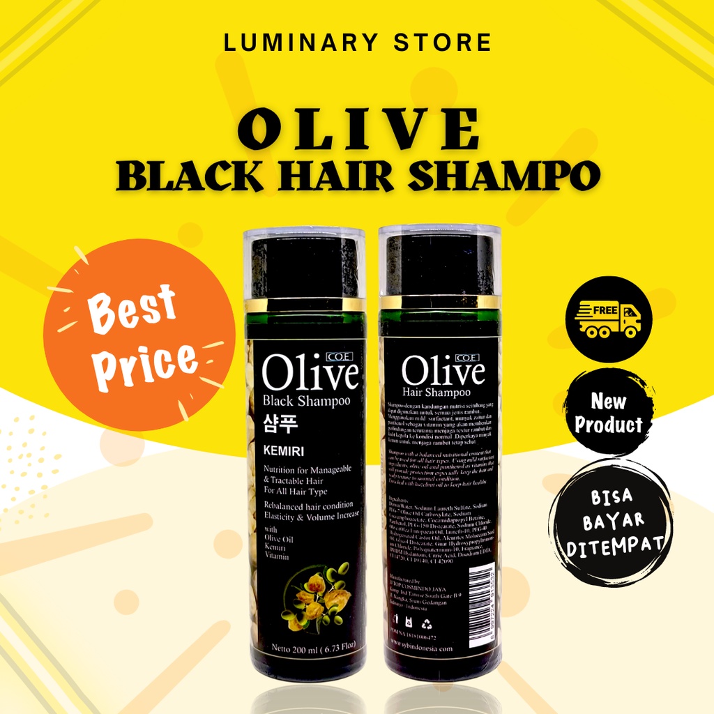 SYB Olive Black Shampoo Kemiri / 200ml