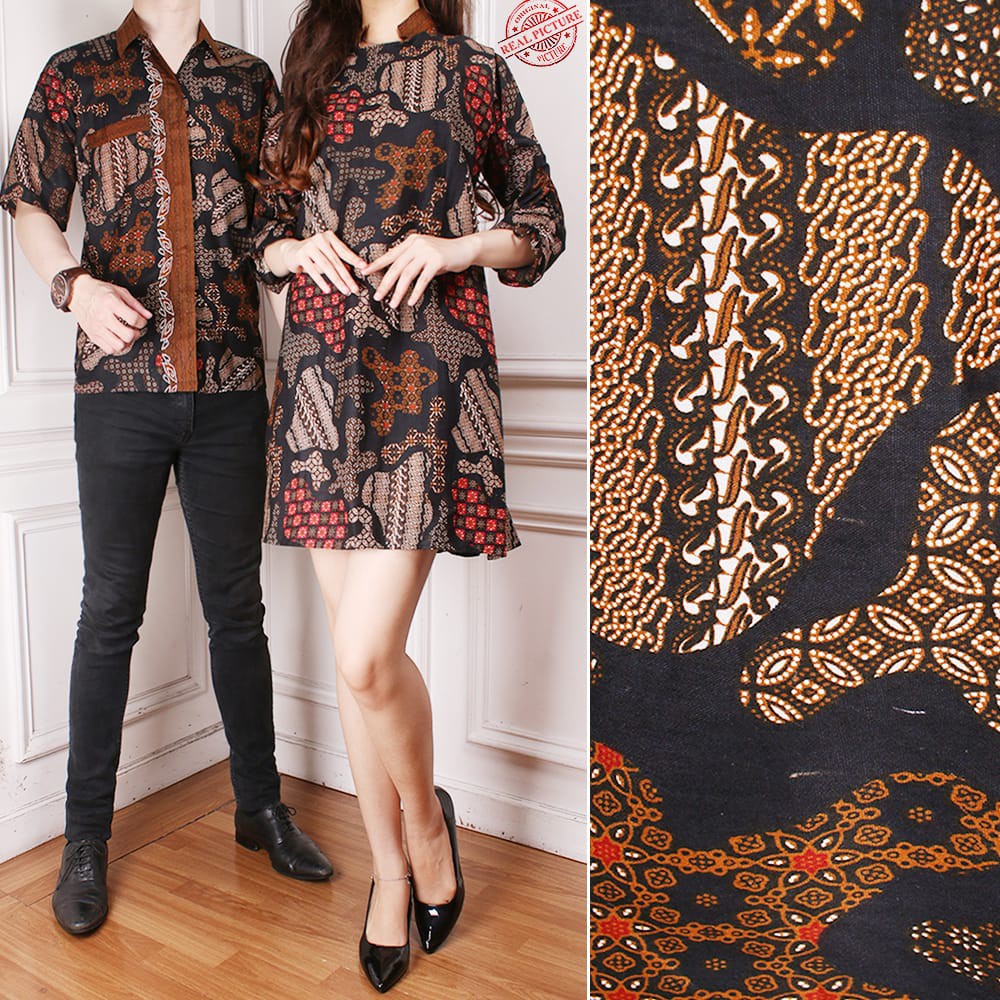 Jola batik  couple  dress  maxi pendek  wanita dan atasan 