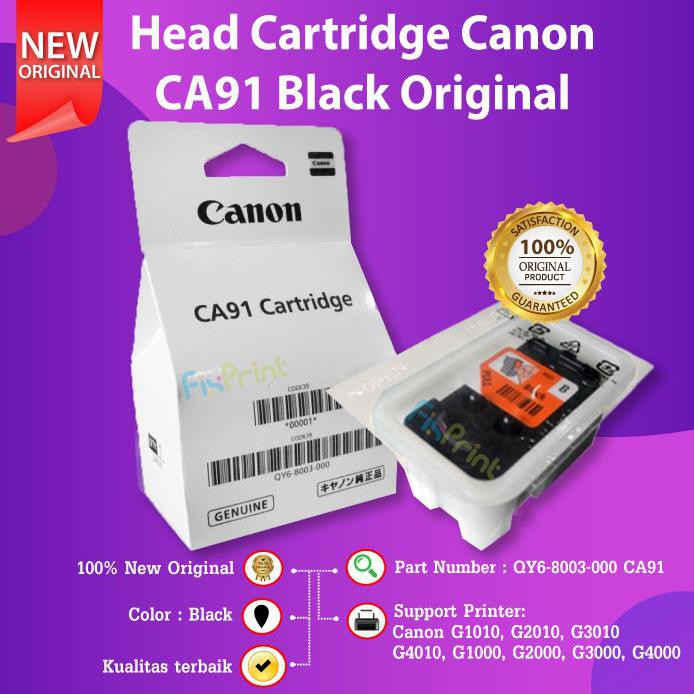 PRINT HEAD CARTRIDGE CA91 CA92 TINTA CANON G1000 G2000 G1010 G2010 - CA91 BLACK