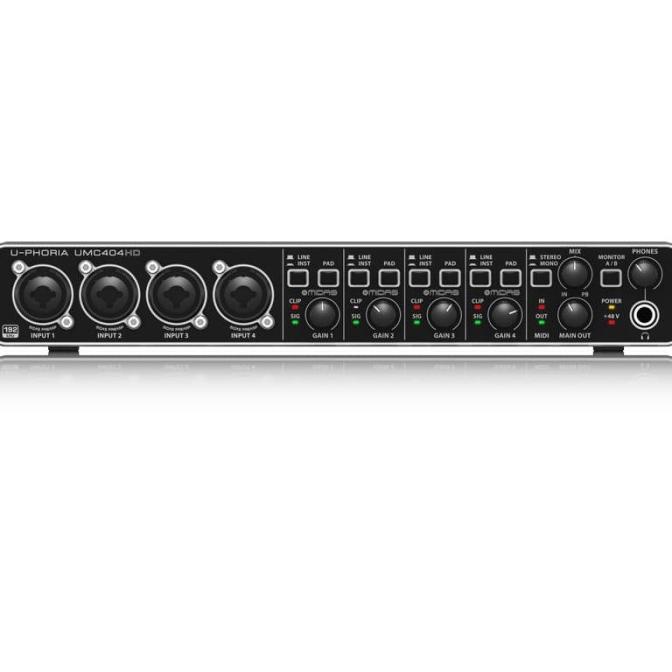 SOUNDCARD BEHRINGER UMC404HD UMC-404HD UMC 404HD UMC 404 HD