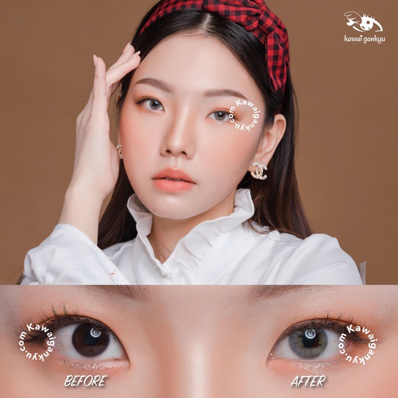 KawaiGankyu Softlens - Princess vonvon gray (1botol)