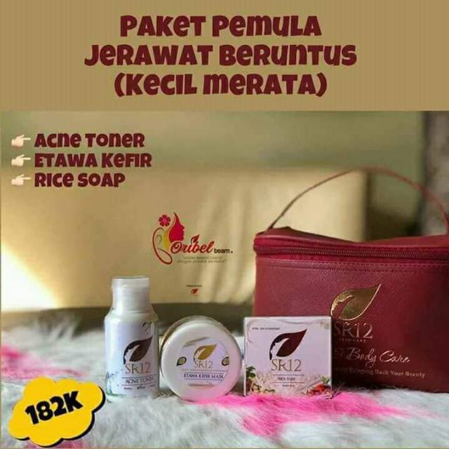 SKINCARE JERAWAT BRUNTUS DAN SENSITIF SR12/PAKET PEMULA JERAWAT BERUNTUS SR12
