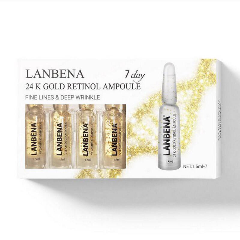 (Satuan) LANBENA SERUM 7 days Serum Vit C Ceramide 24K Q10 Hyaluronic Acid Lanbena Ampoule