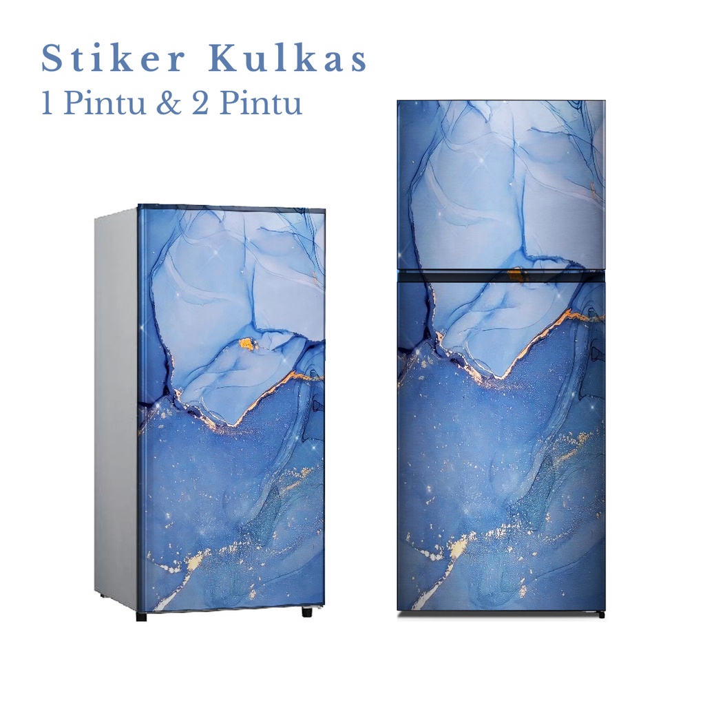 Stiker Kulkas 1 Pintu dan 2 Pintu Motif Marmer Kode MR-7 - FX