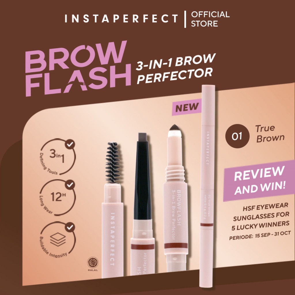 WARDAH INSTAPERFECT BROWFLASH 3 IN 1 BROW PERFECTOR