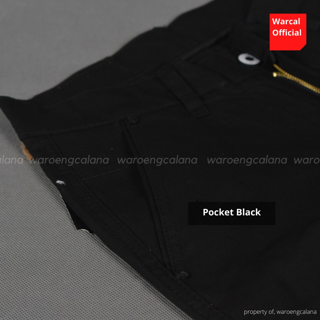 Malmo Chino Panjang Saku Pocket Black