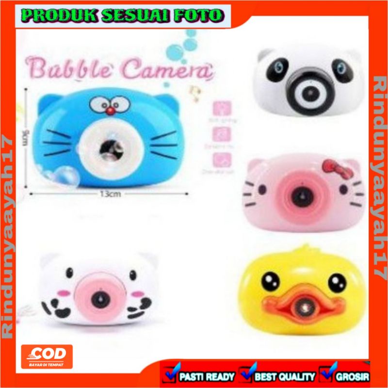 [RAL] BUBBLE CAMERA MUSIC KAMERA MUSIK GUN GELEMBUNG MAINAN BABEL SABUN ANAK BERKUALITAS