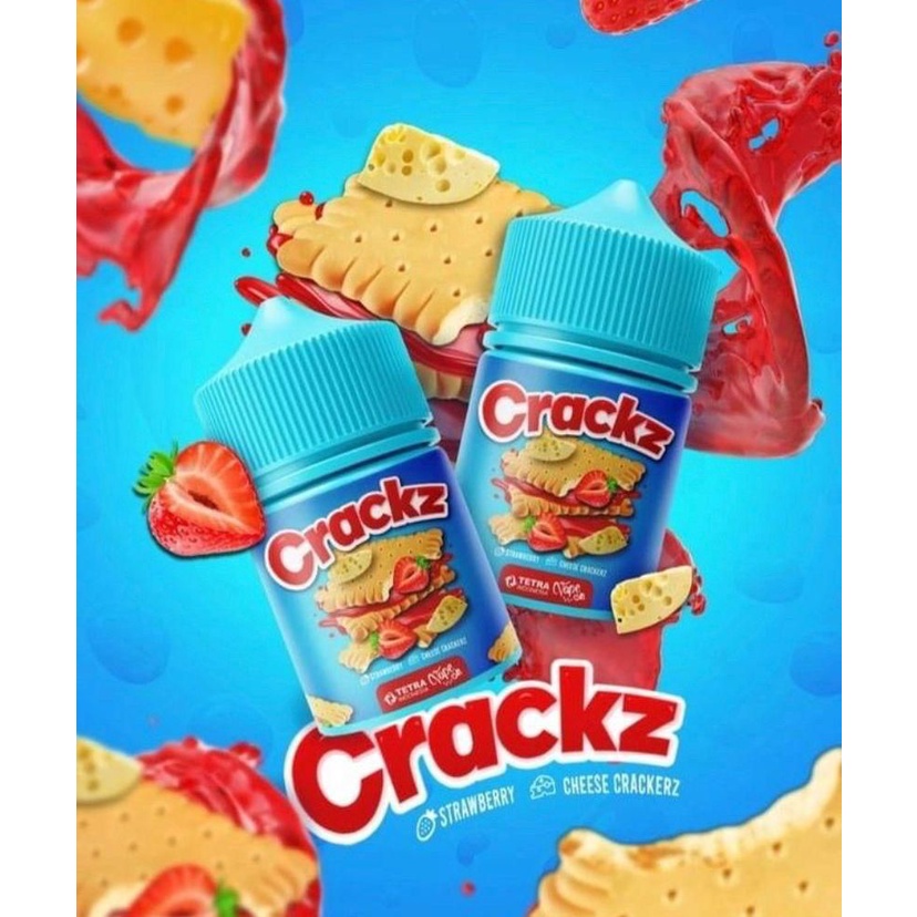 Liquid Crackz V1 60ml | Crackz V1 Strawberry Cheese Crackers