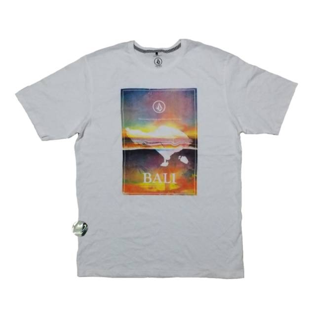 Kaos volcom Bali series sunset white original