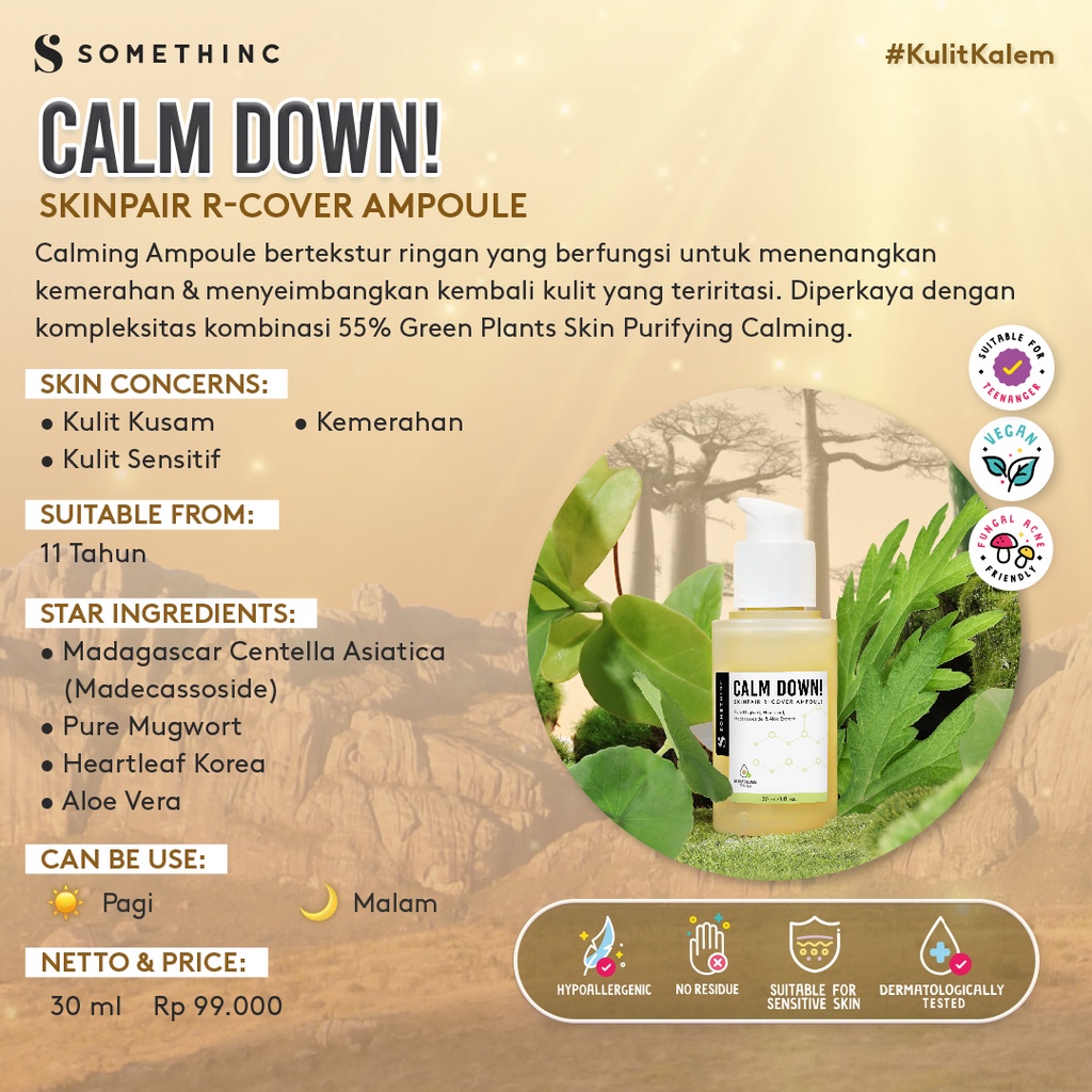 SOMETHINC Calm Down! Skinpair R-Cover Ampoule 30ml