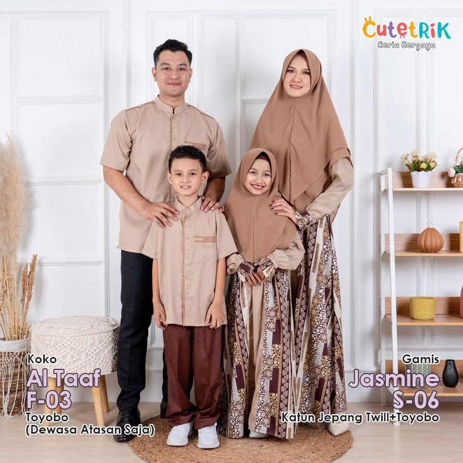 NEW FAMSET CUTETRIK KOKO AL TAAF GAMIS JASMINE - S-06 - F-03 SARIMBIT - GAMIS CUTETRIK - KOKO CUTETR