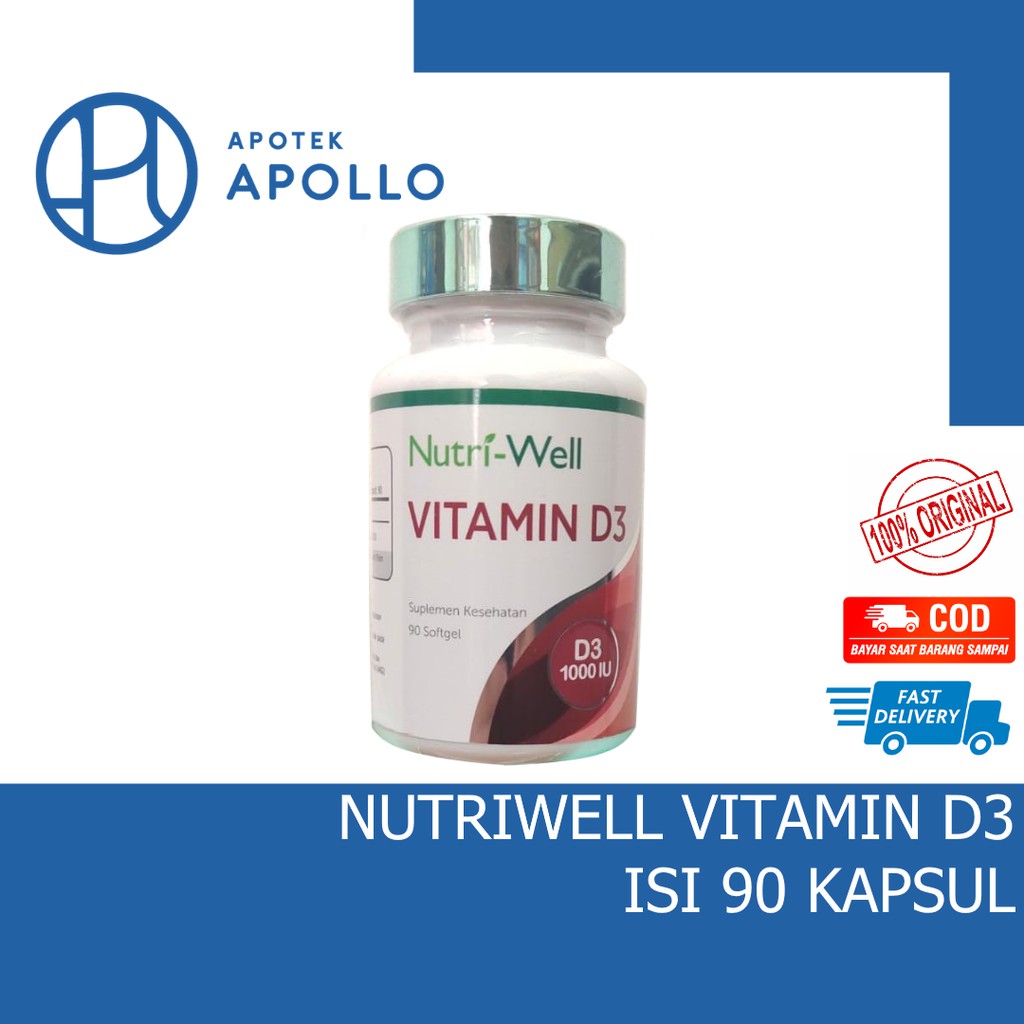 NUTRIWELL VITAMIN D3 ISI 90 KAPSUL