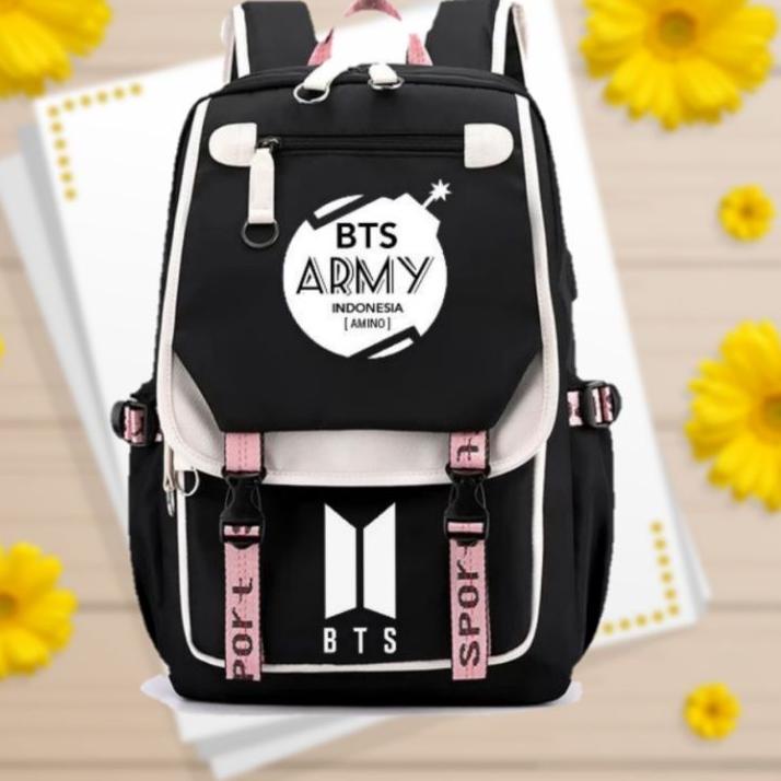 국 tas ransel anak perempuan model Korea/tas BTS anak SD/ransel anak perempuan SD Big Sale