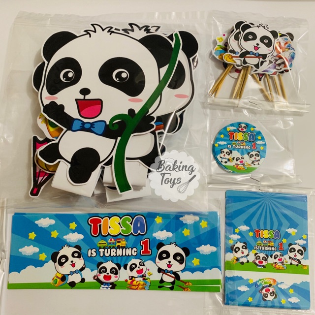 Baby Bus Paket Perlengkapan Ulang Tahun / Label Dessert Table Ulang Tahun