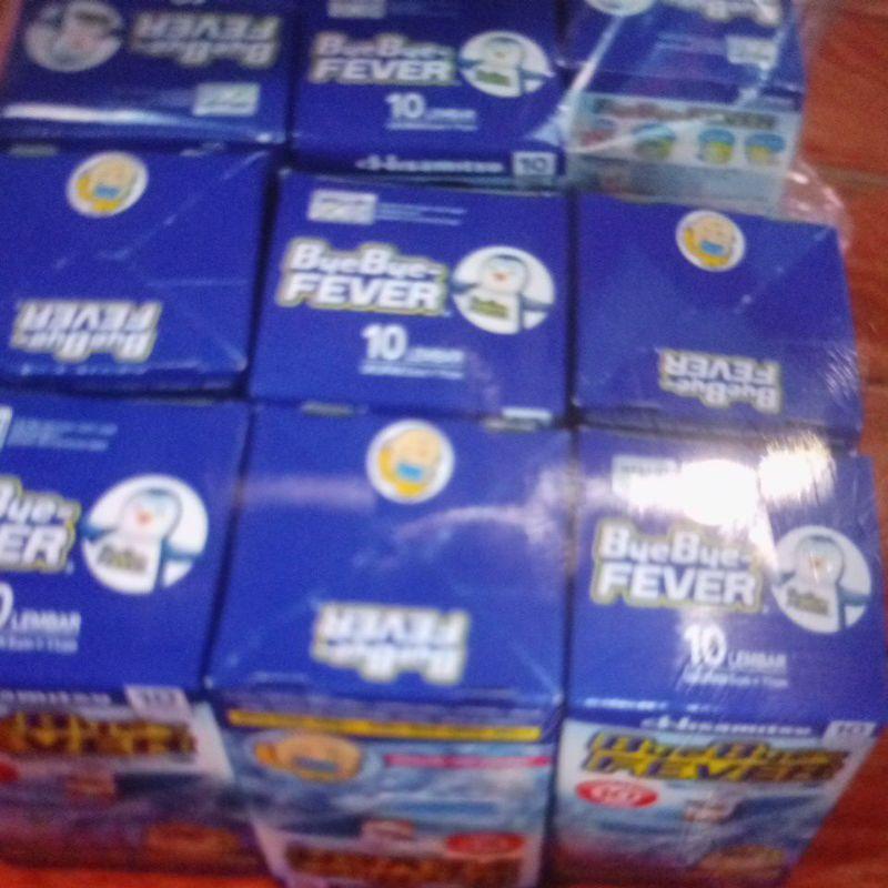 Bye bye fever Anak kemasan baru isi 10 harga per BOX