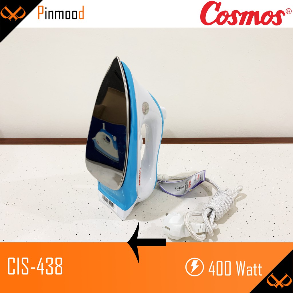 COSMOS SETRIKA LISTRIK CIS-438 DRY IRON GOSOKAN BAJU ANTI LENGKET GARANSI RESMI MURAH