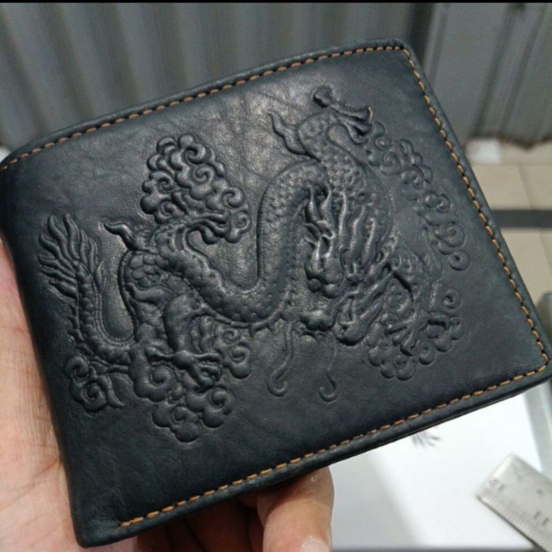 [PJC] Dompet Asli Kulit EMB-720 Dragon Original || Dompet Cowok Kulit Sapi Cetak Naga