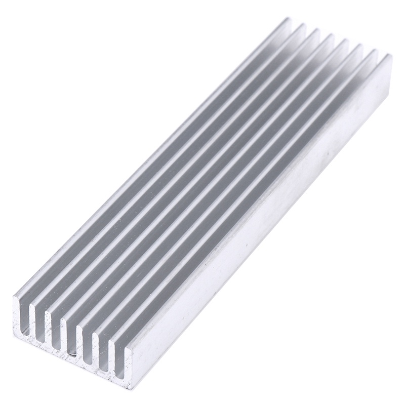 Heatsink High Power Elektronik Bahan Aluminum Ukuran 100x25 X 10mm