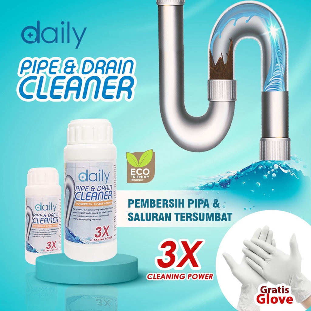 ANTI SUMBAT MAMPET DAILY PIPE &amp; DRAIN CLEANER PEMBERSIH SALURAN WASTAFEL WC DAN SALURAN PIPA