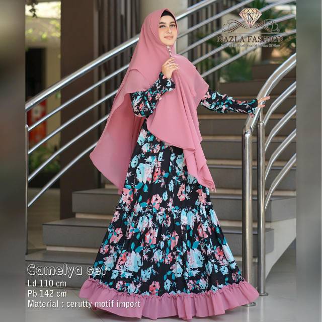 Camelya Syar'i motif 05 ORI Nazla