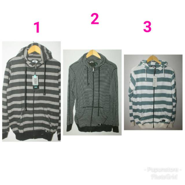 Jaket garis garis triple eight 1