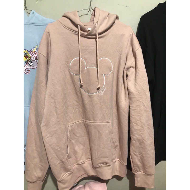 Hoodie H&M Disney Head mickey Pink