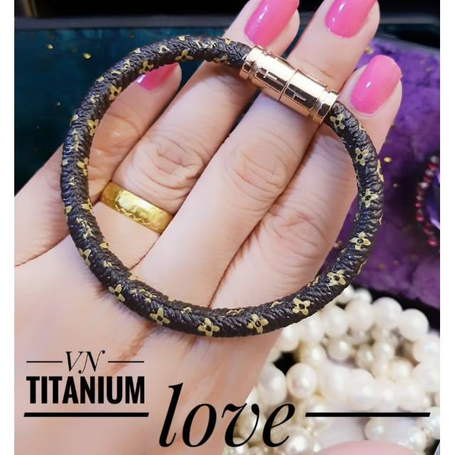 Gelang LV* Bahan Kulit