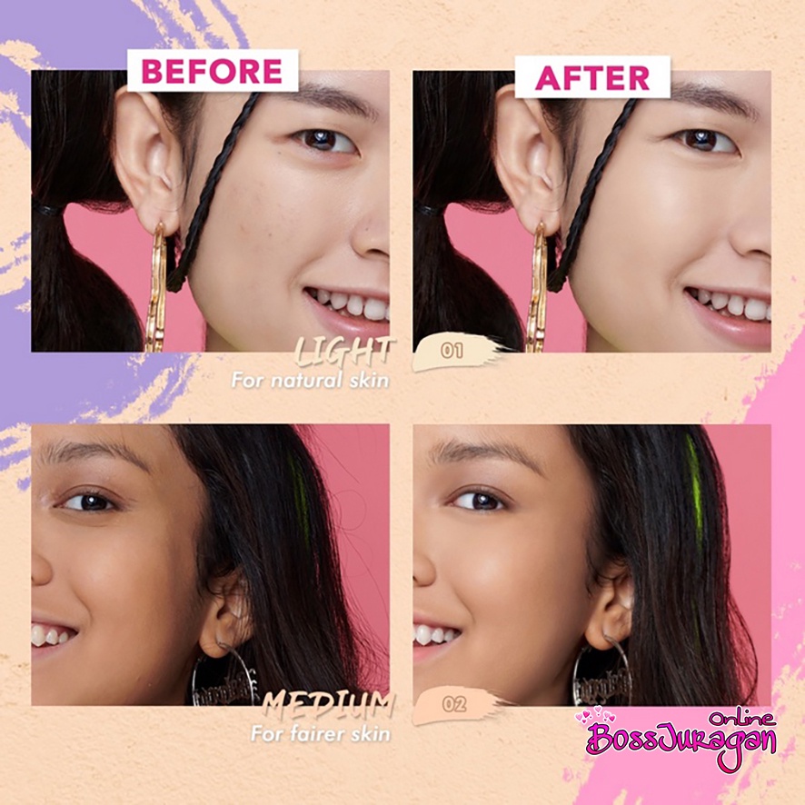 (BOSS) DAZZLE ME Our Secret Cover Concealer - Liquid Makeup Tahan Lama Matte