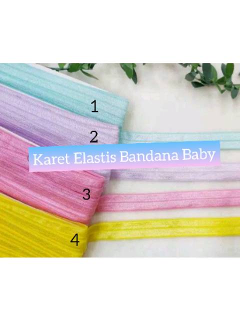 5 YARD - KARET FOE / KARET ELASTIS POLOS BANDANA BABY