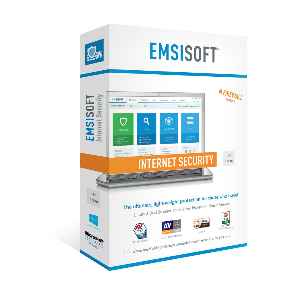 Emsisoft Internet Security (Microsoft Certified Partner)