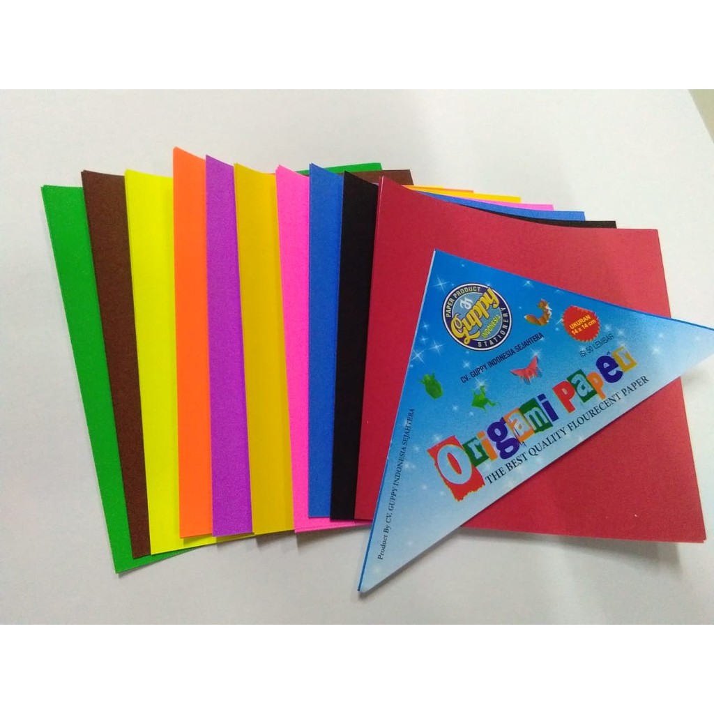 

GUPPY 14x14 ORIGAMI ISI 50 LEMBAR 10 warna