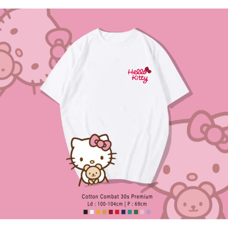 T-SHIRT / TUMBLR TEE KAOS HELLOKITY BEAR OVERSIZE PREMIUM