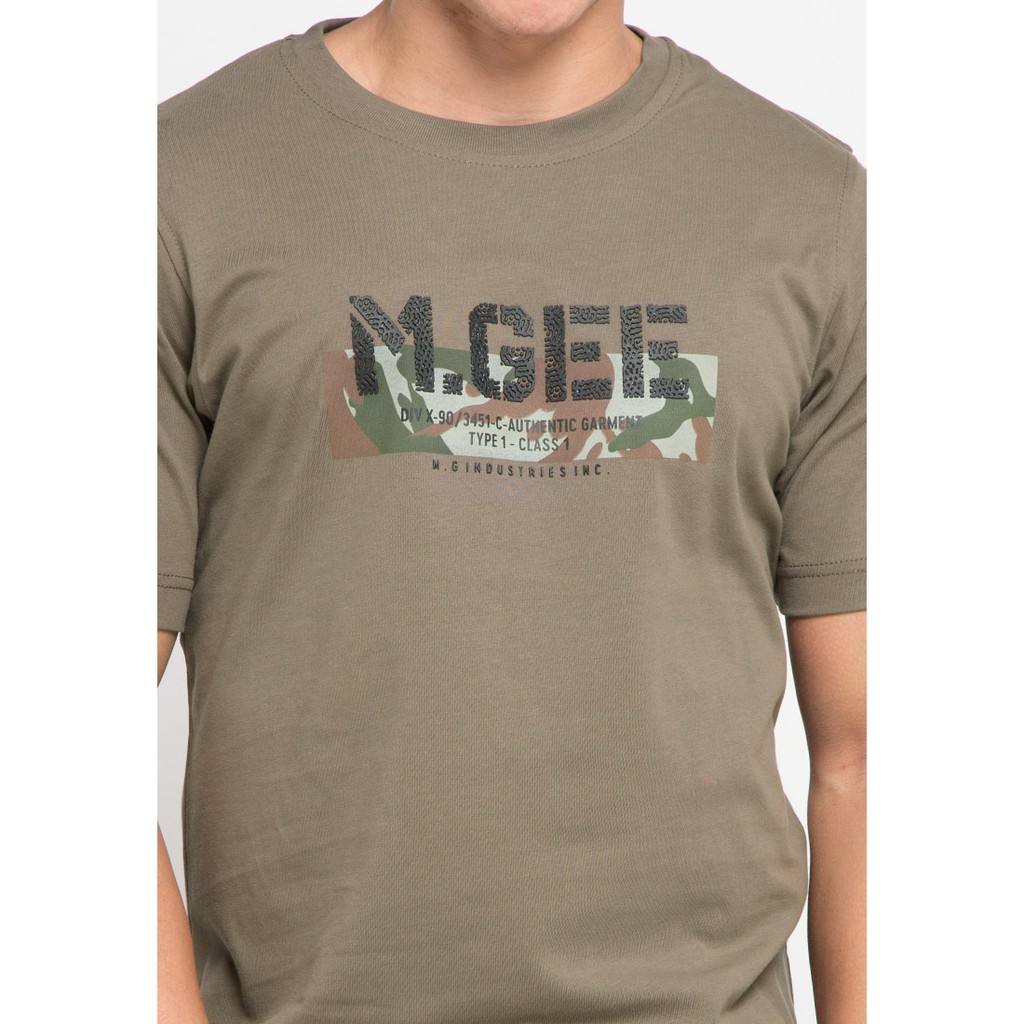 Kaos Lengan Pendek Pria MGee 3451C Original Oliver Olive