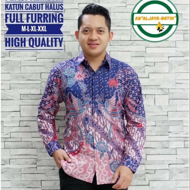 Kemeja Batik Eksklusif Peksi Kembar Bahan Katun Cabut Halus Lapis Furing Kualitas Premium