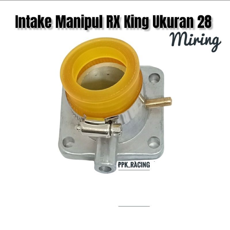 Karbu Keihin PE 28 Plus Intake Manipul Kotak RX King Lurus Manipol Kotak RX King Miring Karbu PE 28 PWK 28